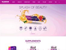 Tablet Screenshot of glamournutrition.com
